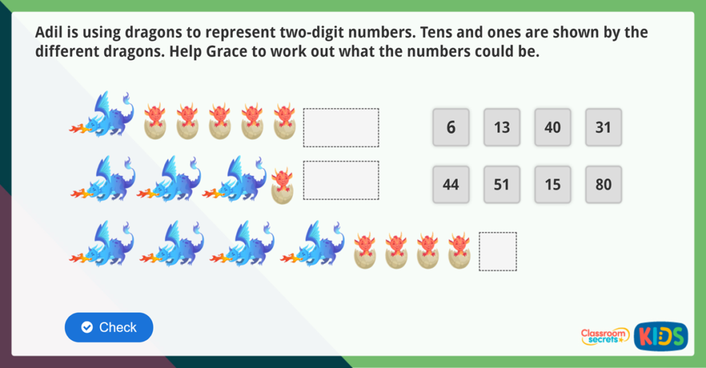Year 2 Represent Numbers Activities