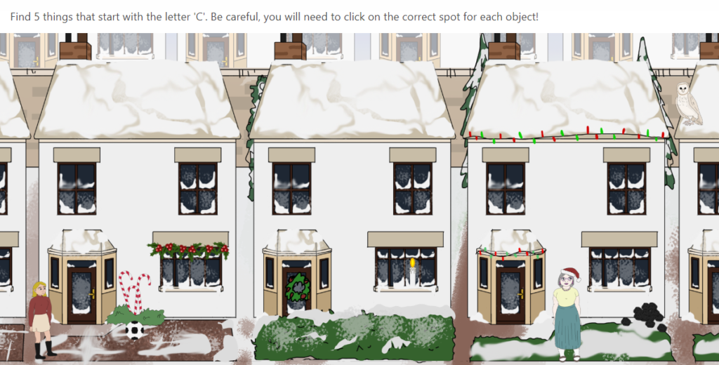 Year 2 Spot the Hidden Christmas Spellings Activity