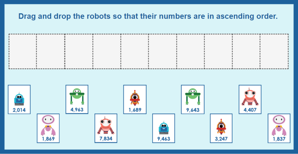 Year 4 Order Numbers Beyond 1,000 Game