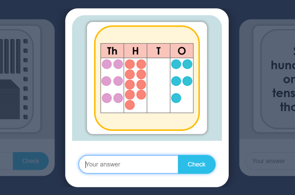 Year 4 Place Value Flash Cards