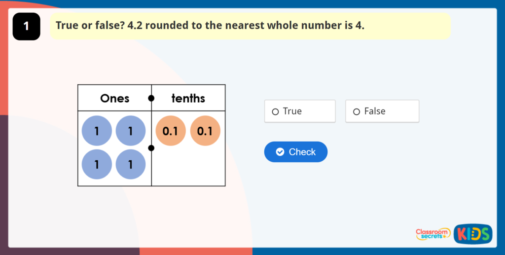 Year 4 Round Decimals Game