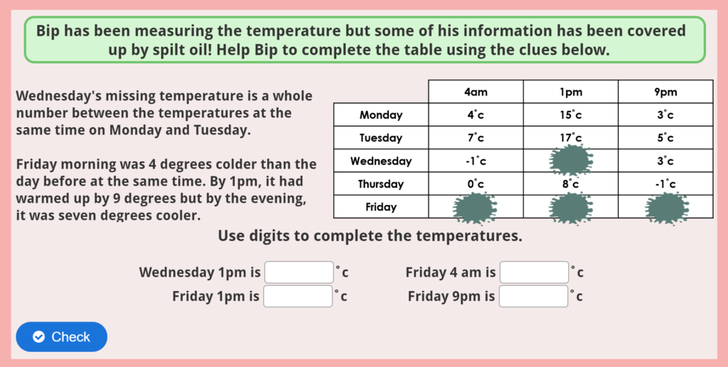 Year 4 Solve Number Problems Game