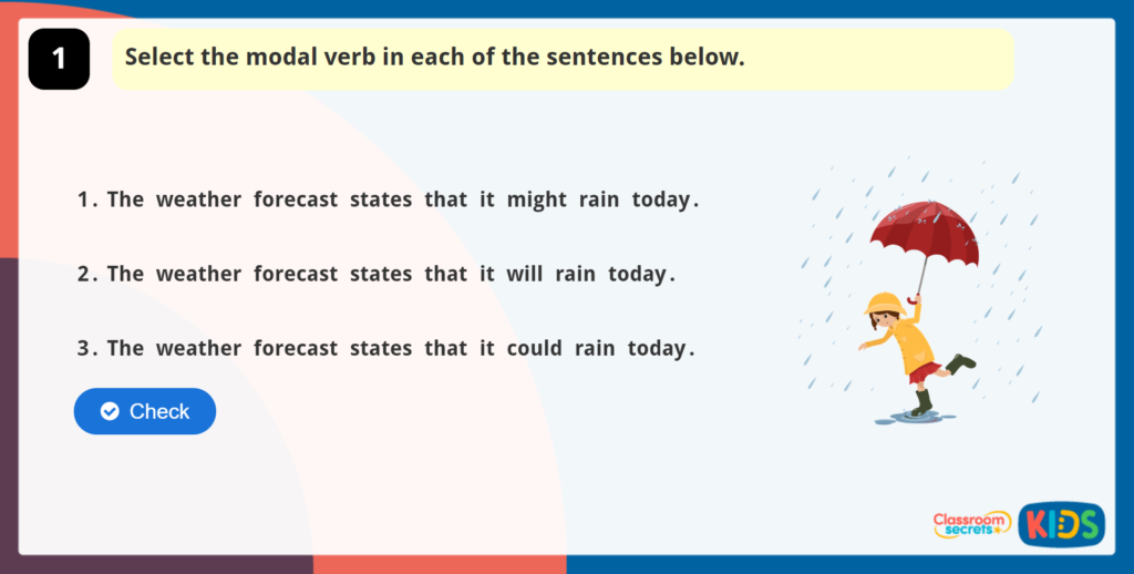 Year 5 Using Modal Verbs