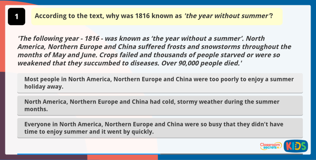 Year 5 Retrieve and Record Information Extension