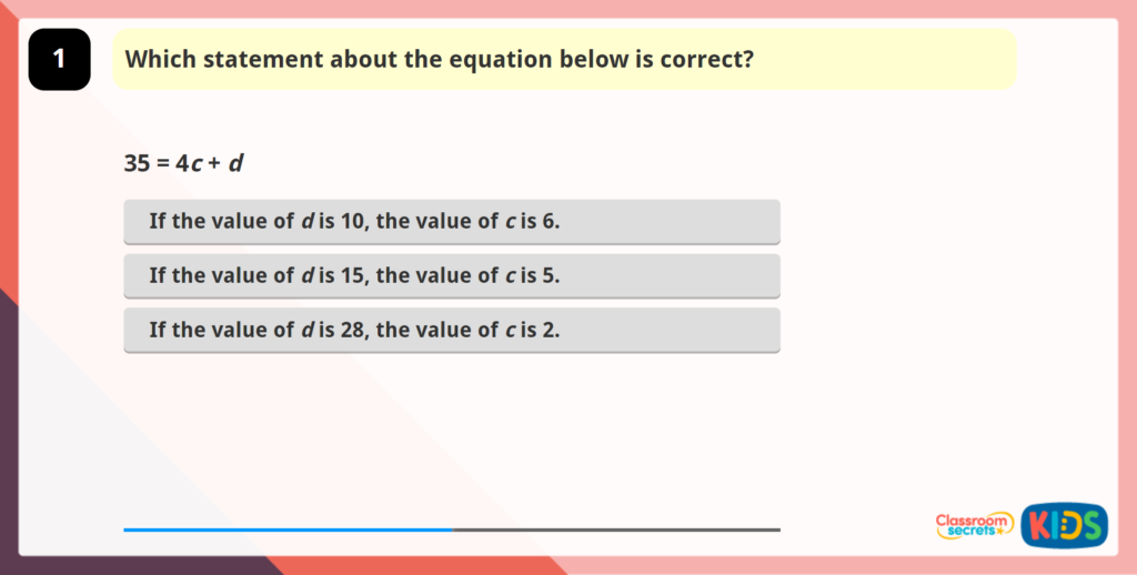 Year 6 Find More Pairs of Values