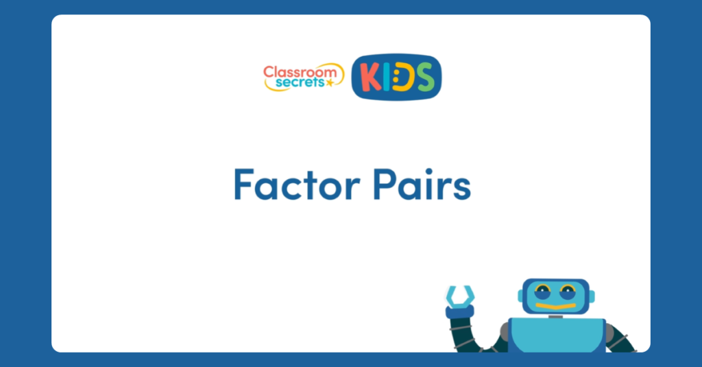 Factor Pairs Video Tutorial