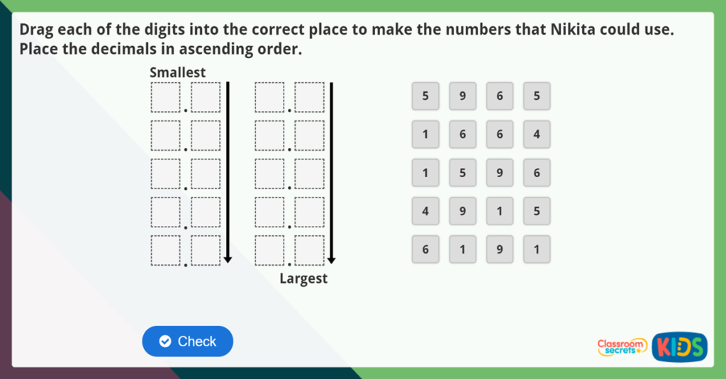 Year 4 Round Decimls Challenge