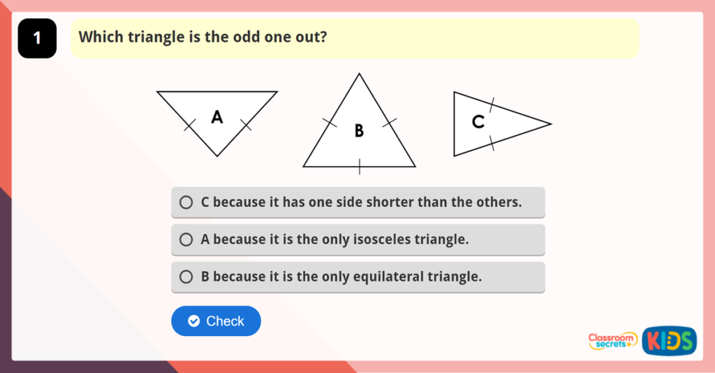 Year 6 Angles in a Triangle Game