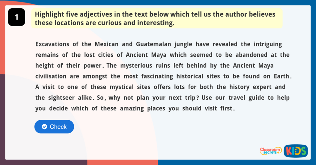 Year 6 Enhancing Meaning Challenge