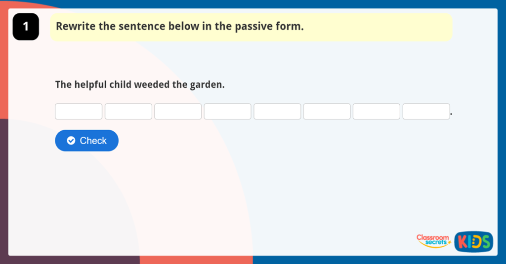 Year 6 Passive Voice Game