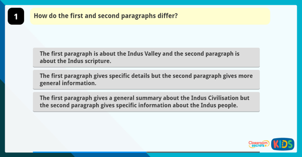 Make comparisons Year 4 Game