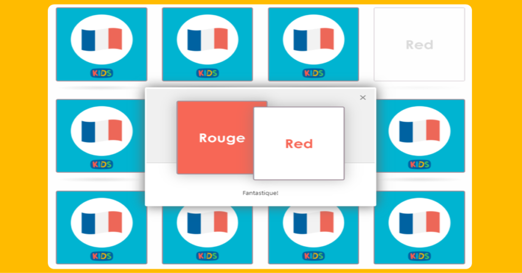 French Colours Matching Game