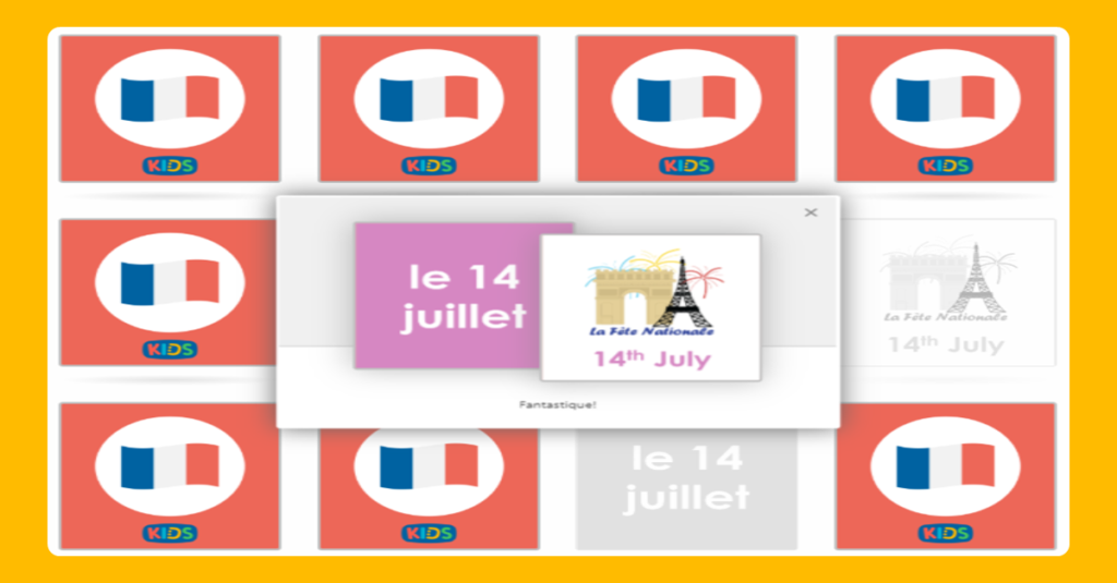 KS1 Bastille Day Matching Game