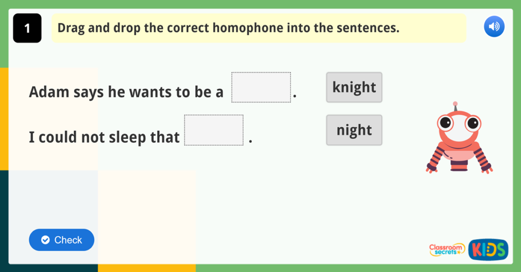 Year 2 Vocabulary Challenge 6