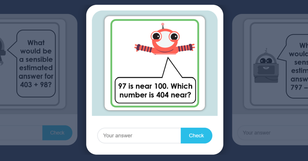 Year 3 Estimate Answers Flash Cards