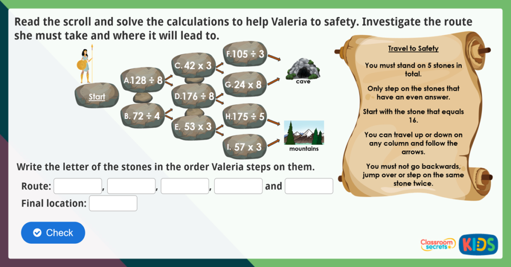 Year 3 Multiplication and Division Maths Challenge
