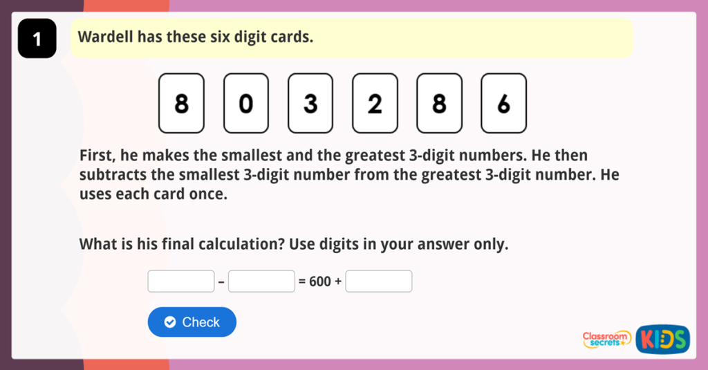 Year 3 Solve Number Problems Game