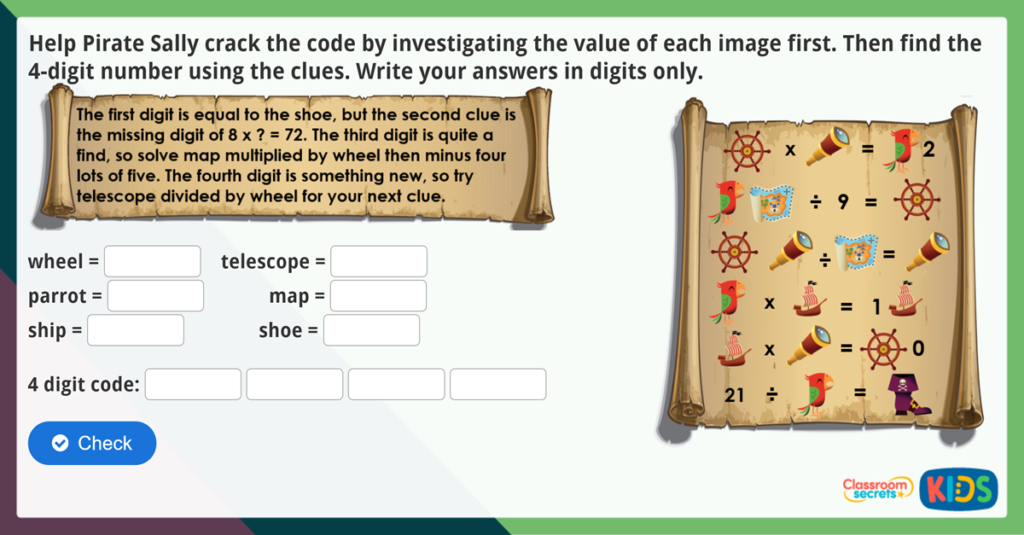 Year 3 The 3, 4 and 8 Times Table Maths Challenge
