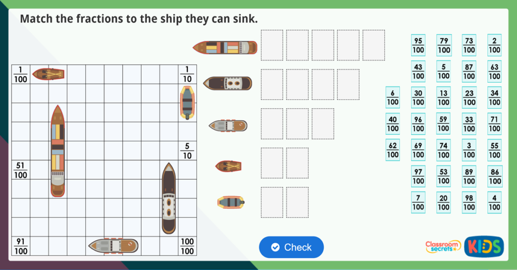 Year 4 Hundredths Maths Challenge