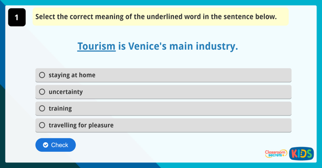 Year 4 Vocabulary Challenge 6