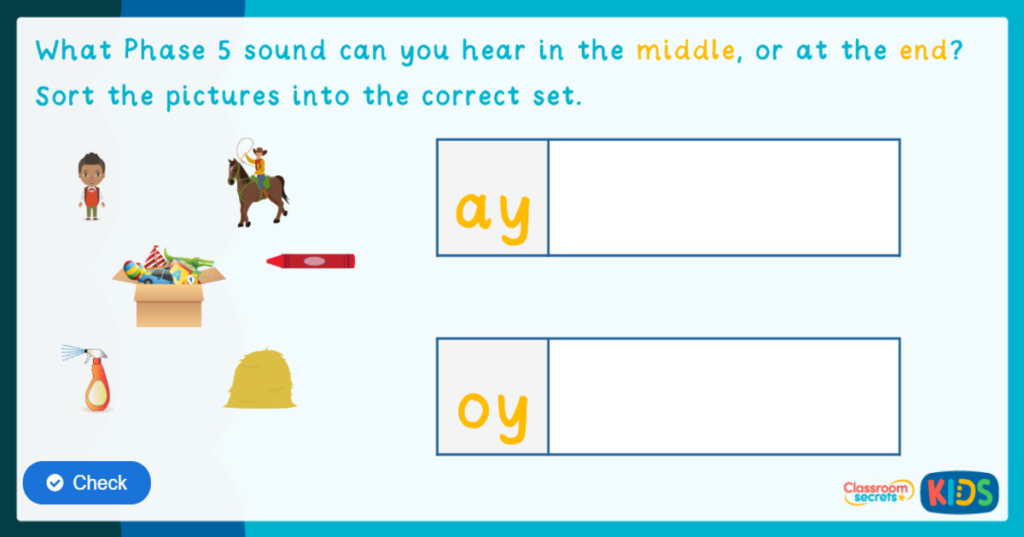 Phonics Phase 5 sound game