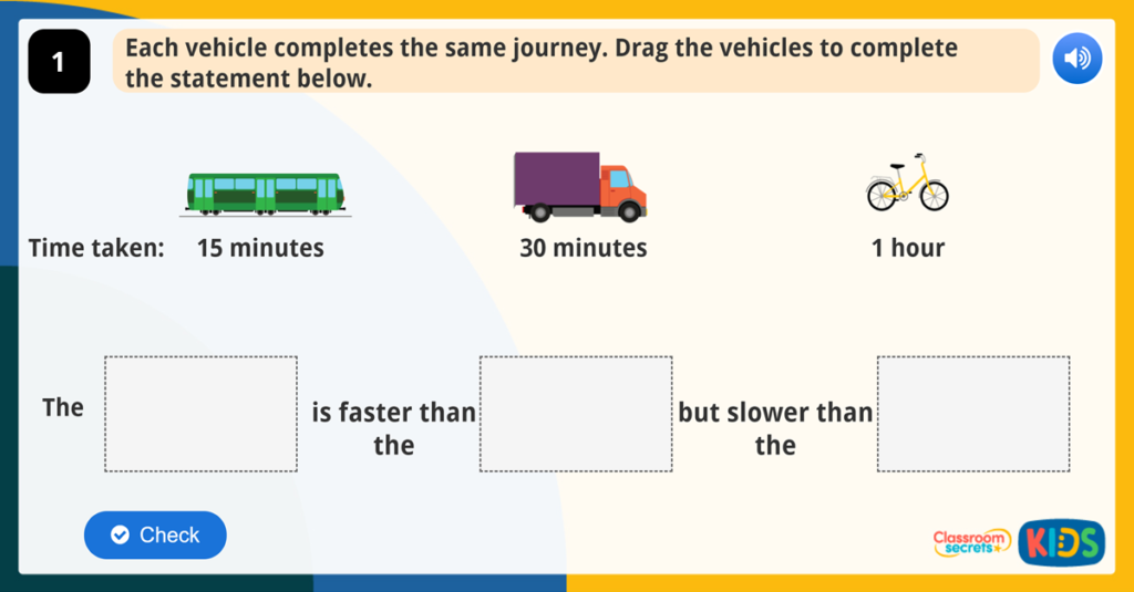 Year 1 Compare Time Activities