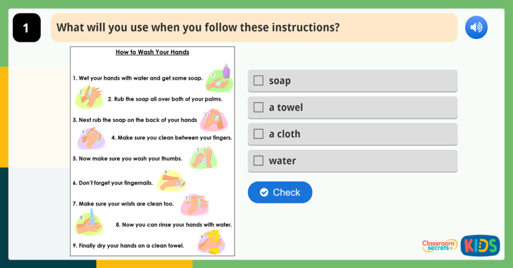 Year 1 Sequencing Events Reading Activities