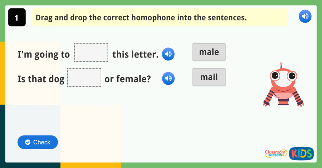 Year 1 Vocabulary Challenge