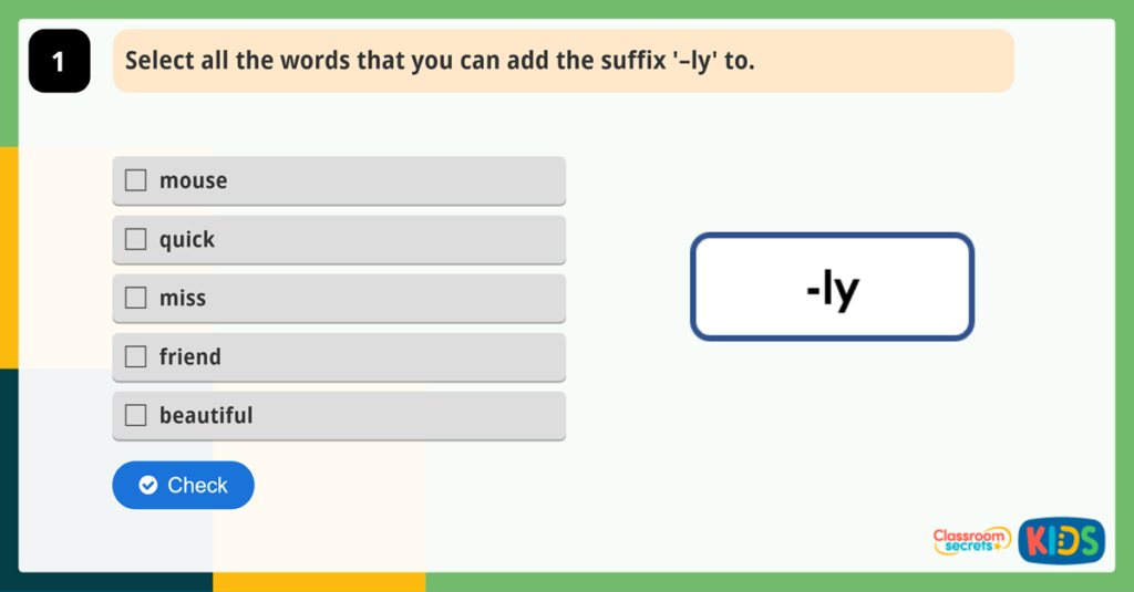 Year 2 Adverbs Activities