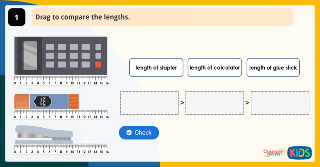 Year 2 Compare Measurements Activities