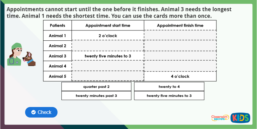 Duration of Time Activity