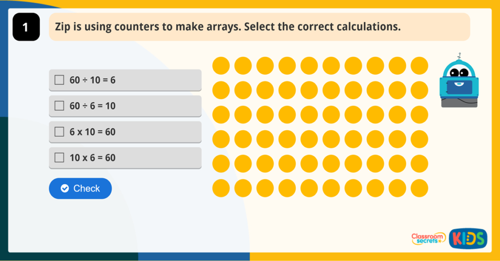Year 2 Multiplication and Division Game