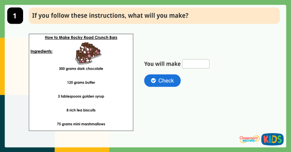 Year 2 Sequencing Events Reading Comprehension
