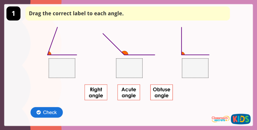 Year 4 Identify Angles Game