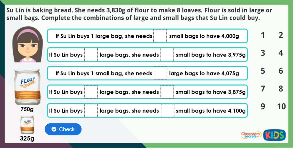 Year 4 Multiply 3-Digit Numbers Maths Challenge