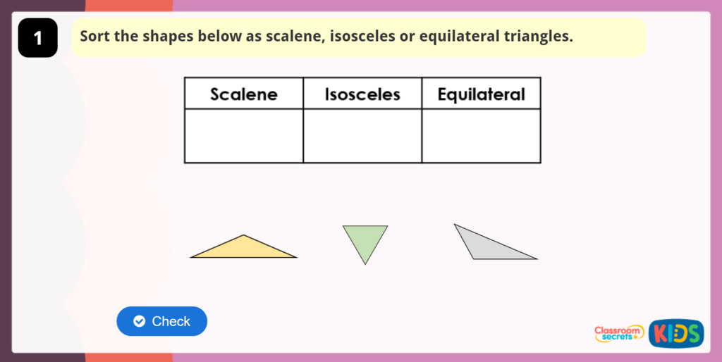 Year 4 Triangles Game