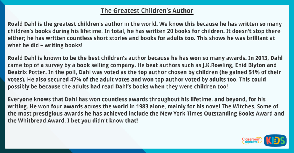 Year 4 Vocabulary to Enhance Meaning Reading Challenge