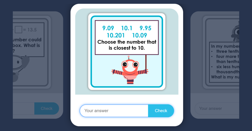 Year 5 Decimal Problems Game