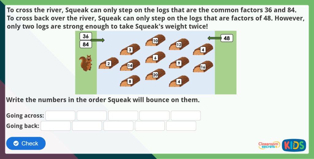 Year 5 Factors Maths Challenge