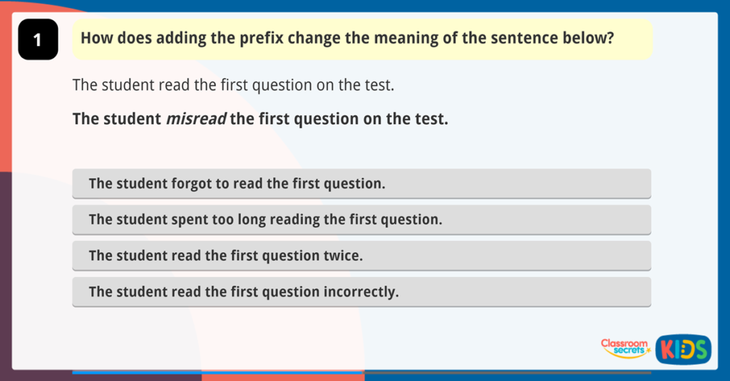 Year 5 Prefixes Activities