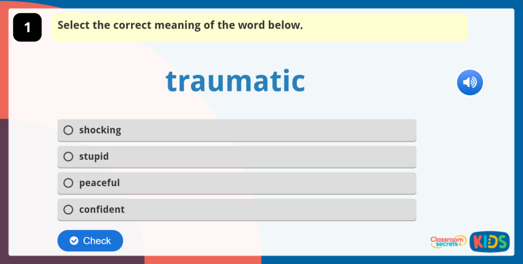 Year 5 Vocabulary Challenge 6