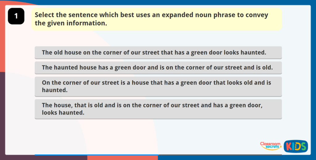 Year 5 Expanded Noun Phrases