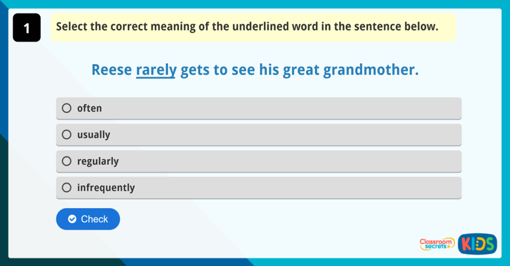 Year 3 Vocabulary Challenge 9