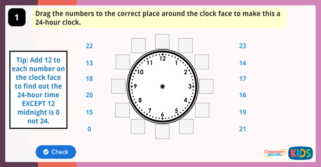 Year 3 24-Hour Time Game