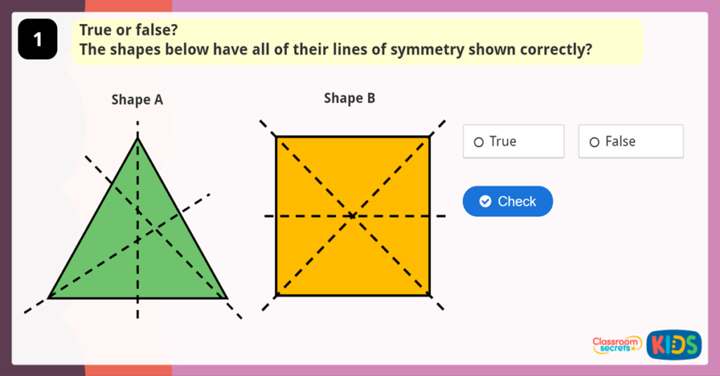 Lines of Symmetry Game