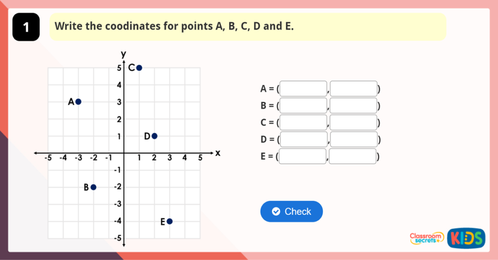 Year 6 Coordinates Game