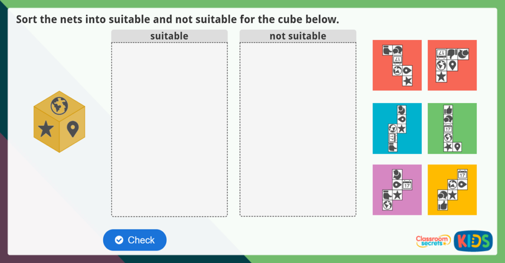 Year 6 Nets of 3D Shapes Challenge
