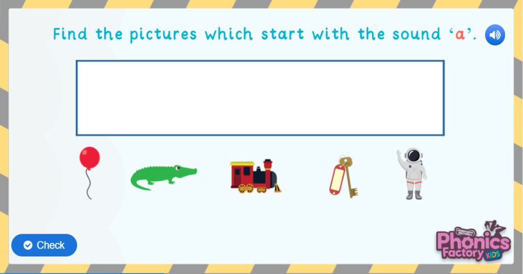 Phonics initial sound game
