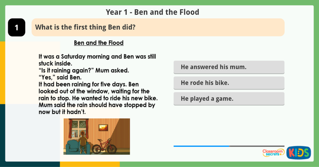 Year 1 Reading Activity