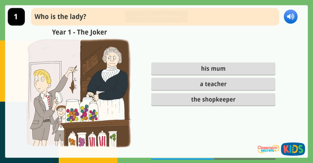 Year 1 Inferences Activities